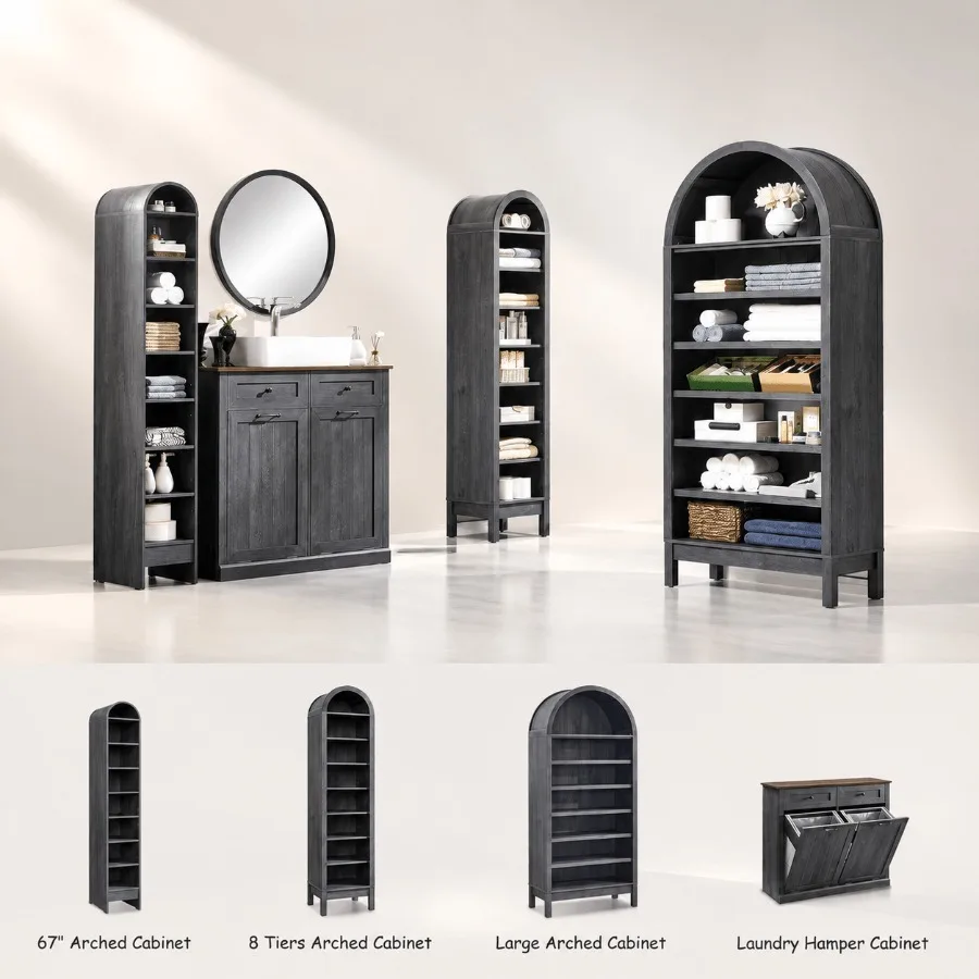 67 Tall Arched Bathroom Storag - Storage ulasan dan harga