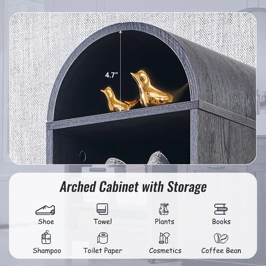 67 Tall Arched Bathroom Storag - Storage ulasan dan harga