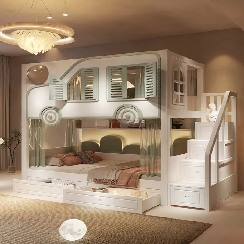 New Design Kids Luxury Bunk Be - Bunk Bed With Stairs And Slide ulasan dan harga