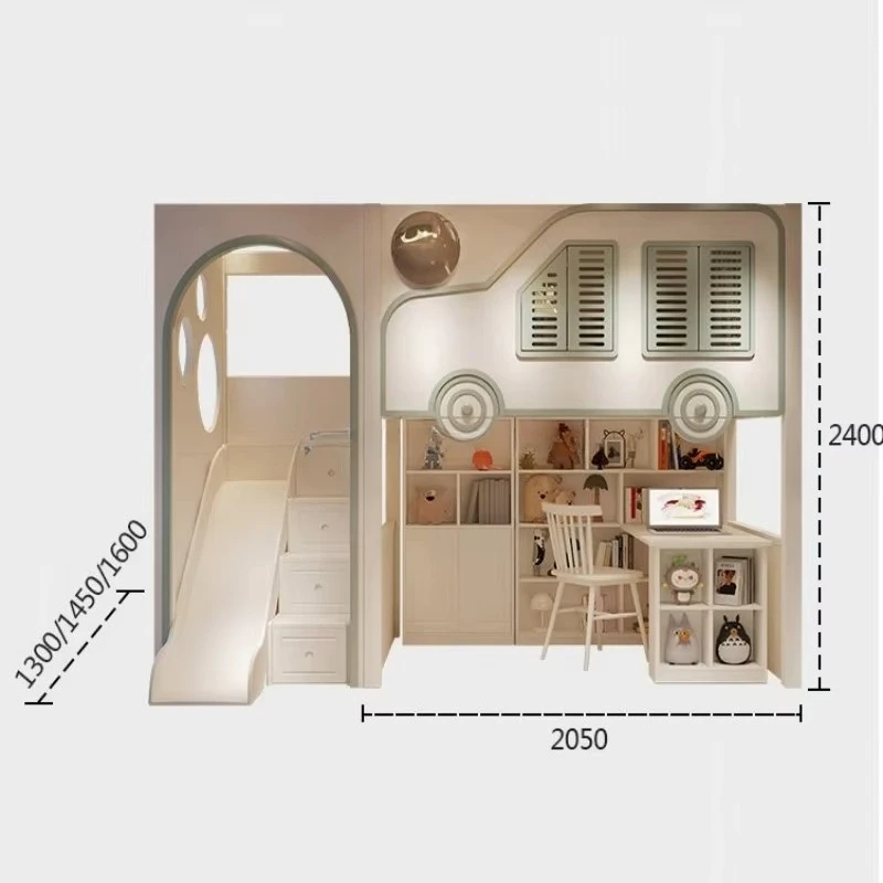 New Design Kids Luxury Bunk Be - Bunk Bed With Stairs And Slide ulasan dan harga