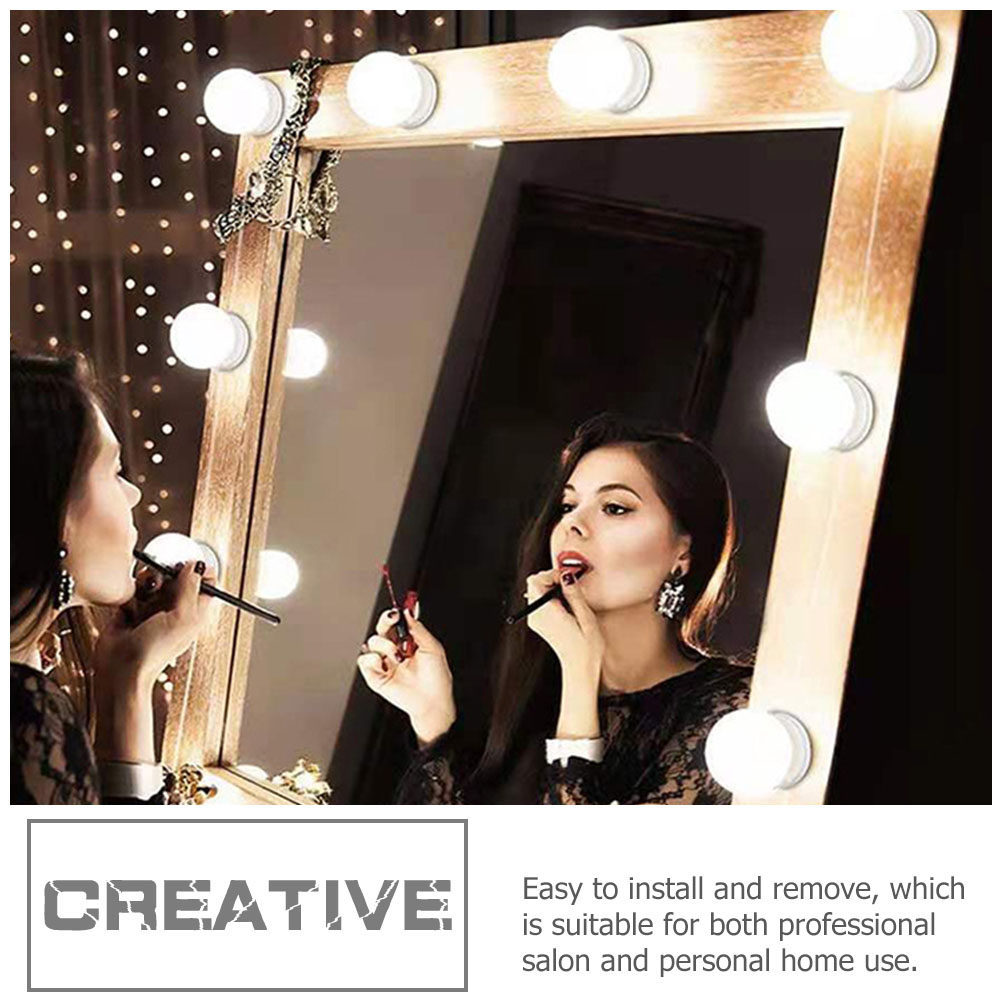 1Set LED Makeup Mirror Front L - Dressing Table Vanity With Lighted Mirror ulasan dan harga