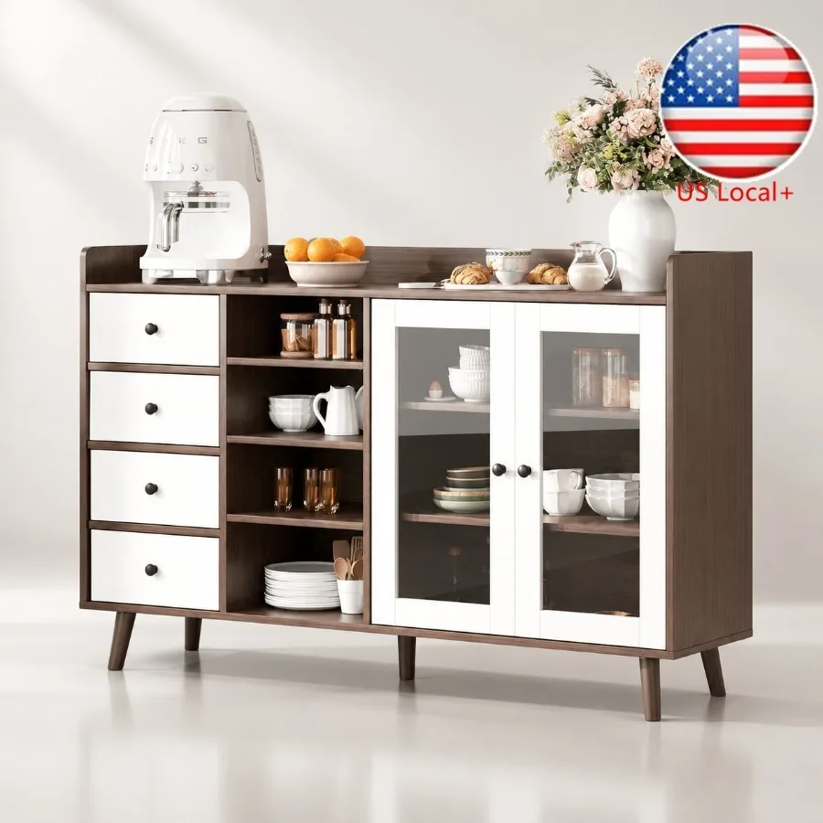 55 Glass Door Sideboard for Li - Storage ulasan dan harga