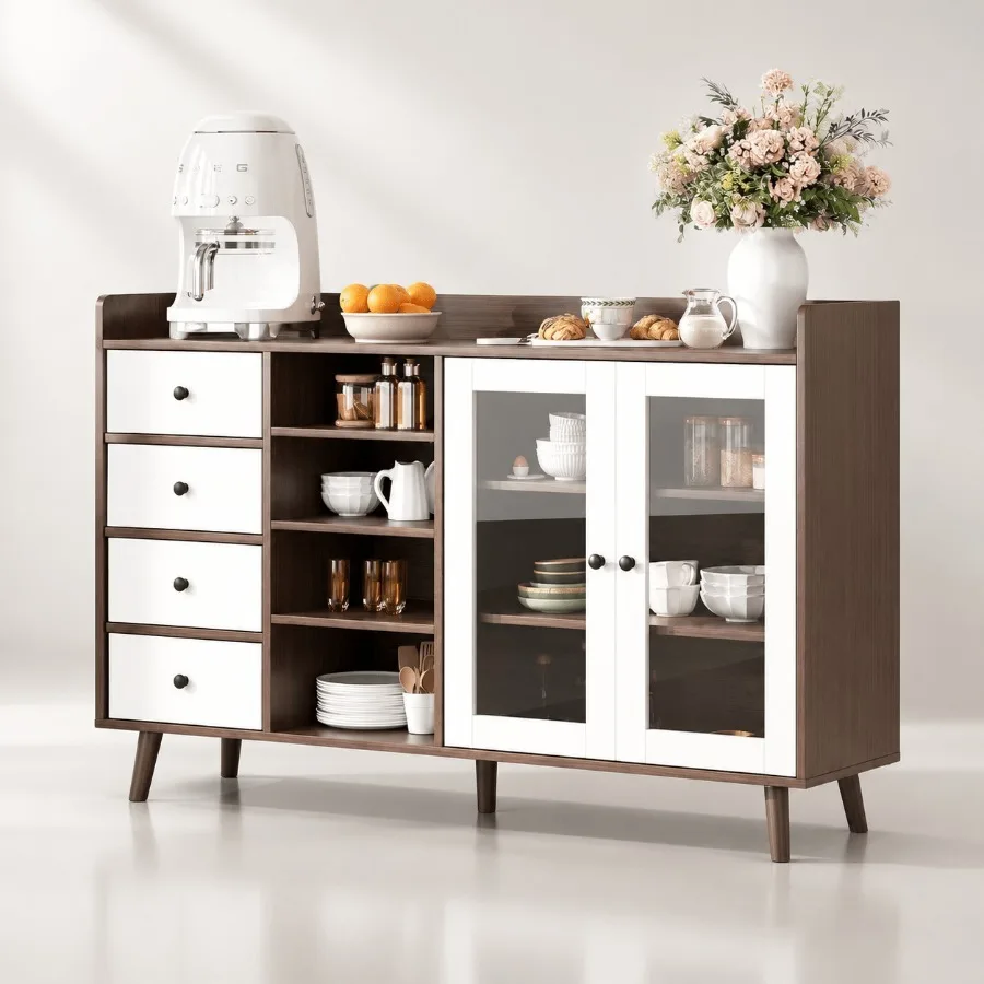 55 Glass Door Sideboard for Li - Storage ulasan dan harga