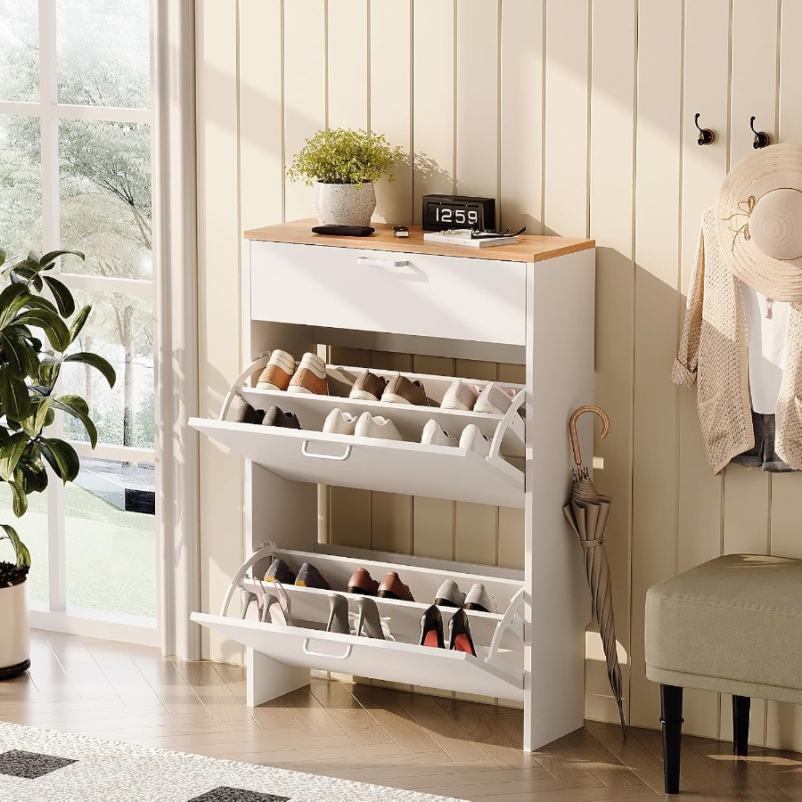 Shoe Cabinet Storage for Entry - Shoe Rack Cabinet Narrow Entryway ulasan dan harga