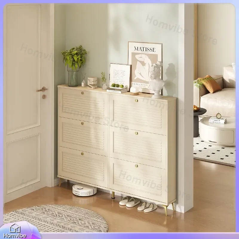 Ultra Thin Shoe Cabinet Solid  - Shoe Rack Cabinet Narrow Entryway ulasan dan harga