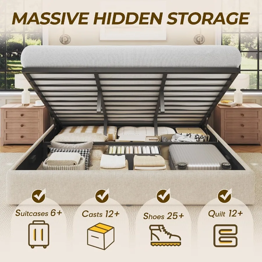 Size Lift Up Storage Bed Frame - Gas Lift Storage Bed Hydraulic ulasan dan harga