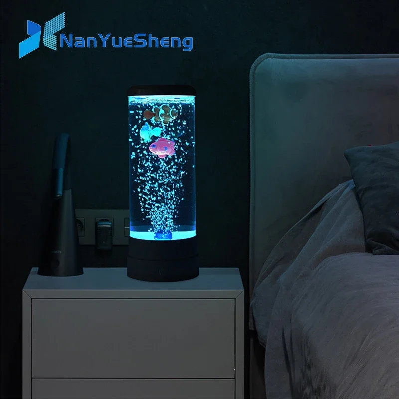 LED Fish Lamp Ambient Night Li - Floating Nightstand With Led Light ulasan dan harga