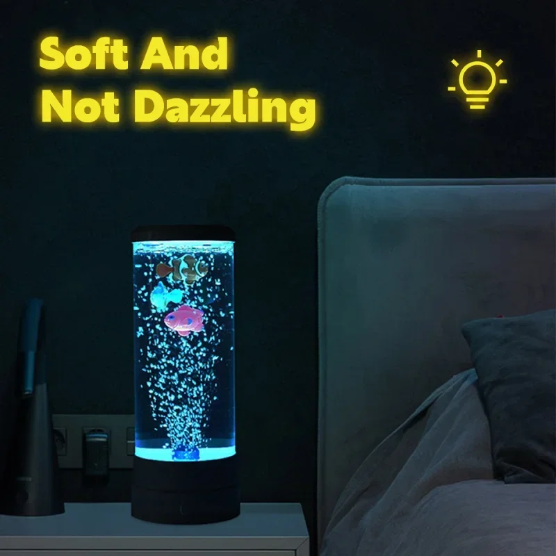 LED Fish Lamp Ambient Night Li - Floating Nightstand With Led Light ulasan dan harga