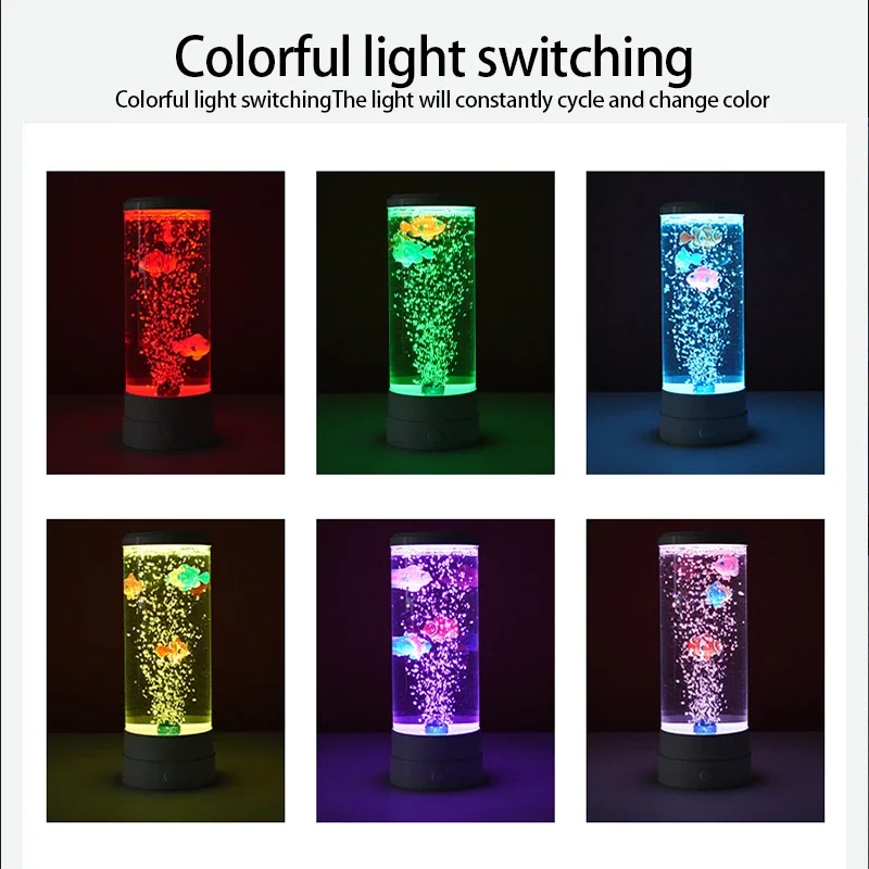 LED Fish Lamp Ambient Night Li - Floating Nightstand With Led Light ulasan dan harga
