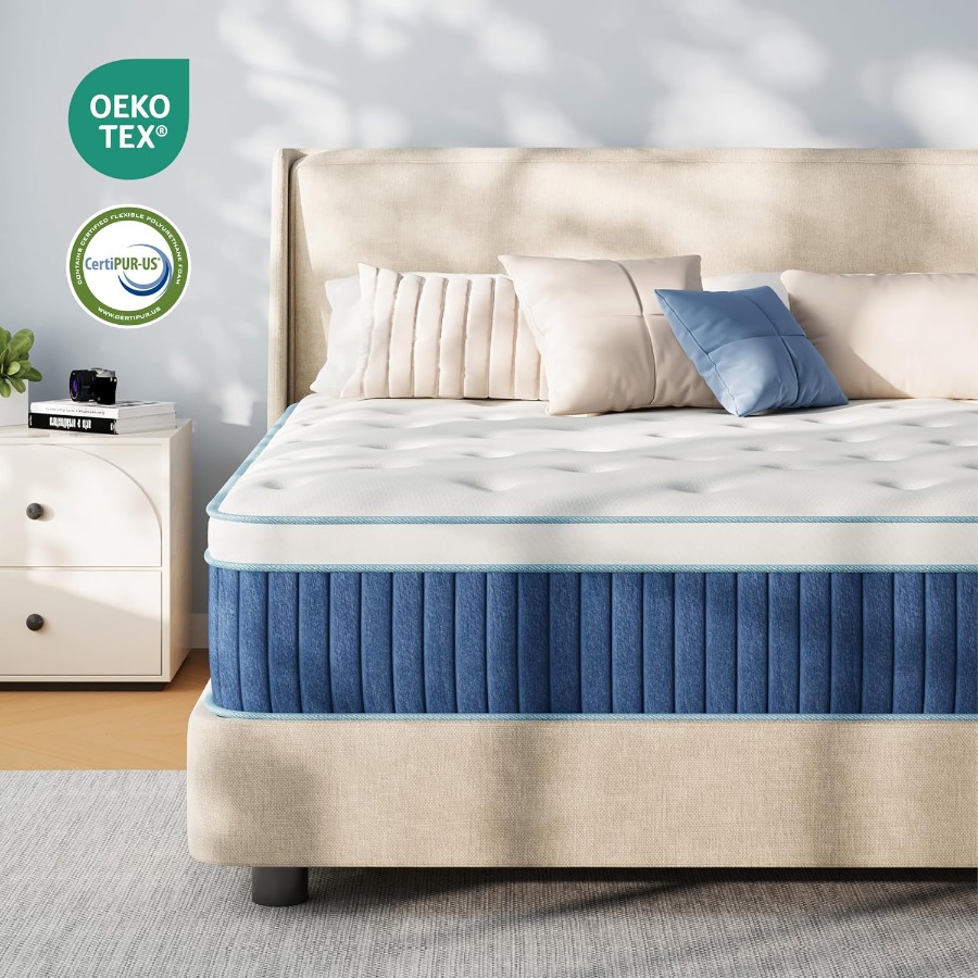 12 Inch Queen Hybrid Mattress  - Memory Foam Mattress In A Box Queen ulasan dan harga